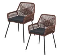Rope Chaises de jardin Kastos Marron foncé