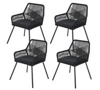 Rope Chaises de jardin Kastos Noir