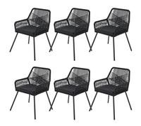 Rope Chaises de jardin Kastos Noir