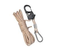 Rope for Camping - Aluminum Alloy Nylon 4mm Outdoor Cord | String with Adjuster Windproof Reflective Design, Hiking, Climbing, Wind Rope Buckle with Cord | Backpacking Canopy Shelter Picnic Garden