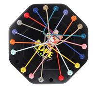 Rope Knot Puzzle, Brain Teaser Game, Fine Motor Toy, Hand-Eye Coordination Trainer, Travel-Sized Educational Toy, Kids and Family Gathering, 22.5x22.5cm Multicolor
