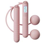 Rope Less Corde à sauter lestée - Compteur numérique pour exercices avec roulements à billes, Jumper Fitness sans fil, équipement portable pour entraînement calorique pour homme