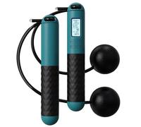 Rope Less Corde à sauter lestée - Compteur numérique pour exercices avec roulements à billes, Jumper Fitness sans fil, équipement portable pour entraînement calorique pour homme