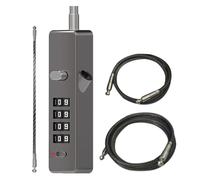 Rope Lock - Resettable Four Number Combination Cable Guard, Cut-Resistant Chain Securing Solution, Compact Mobility Locking Gear | Daily Carry Security for Case Travel Gym Locker Helmet Fence