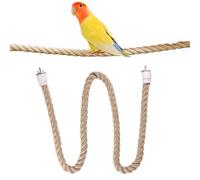 Rope Perches Bird, 23.62x0.39in Swing Climbing Stand, Cage Perch Accessories, Authentic Safe Material, Fun Interactive Play for Cockatiels Lovebird Parakeet Sugar Gliders