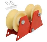 Rope Pulley - 10.2 Inches Metal Cord Rope Protection Pulley | 1400g Nylon Gear Assembly - Heavy-Duty Safety Hook for Construction Stage Outdoor Tasks Home Improvement Projects Easily