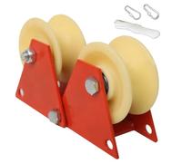 Rope Pulley - 10.2 Inches Metal Cord Rope Protection Pulley | 1400g Nylon Gear Assembly - Heavy-Duty Safety Hook for Construction Stage Outdoor Tasks Home Improvement Projects Easily