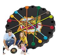 Rope Puzzle Game, Colorful Knot Challenge, 9.06x9.06 inches, Brain Teaser Toy, Hand Eye Coordination Builder for Kids and Adults Entertainment, Logic Development, Multicolor