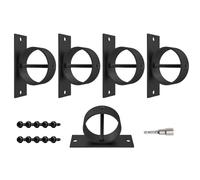 Rope Support Holder - Steel, 2 Inches Rope Securing Bracket | Wall Mount Ropes Hanger, Heavy Duty Fixing Hardware, Easy Installation Organizer For Dock Deck Stair Railing Garden Outdoor Use