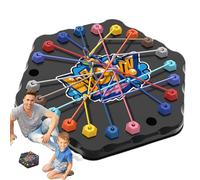 Rope Unlock Battle Game, Interactive Puzzle Games, 7.87x7.09in Lacing Untangling Toy, Fun and Engaging Strategy, Parent-Child Interaction for Home, Travel, Boys, Girls Over 3