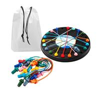 Rope Untangling Game - Puzzle Portable à cordes à clous, sport logique de pensée logique légère | Défi de nœuds de moquerie du cerveau longue durée, jeu de résolution Nu