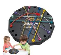 Rope Untangling Game, Twisted Knot Puzzle Board Game, 7.2 inches Challenging Interactive Toy with Brain Boosting Benefits, Educational Logic Activity for Kids Fun