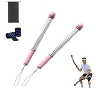 Ropeless Battle Rope Trainer with Adjustable Weights - Quiet Cordless Workout Equipment for Home Gym, Portable Strength & Cardio Training Tool for Men and Women (Pink)