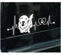 ROPEME Autocollant De Voiture 15Cm Golden Retriever Chien Autocollants Autocollants De Voiture sur Voiture Style Autocollant pour Ordinateur Portable Autocollant Moto