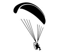ROPEME Paramoteur Flyers Para Automobiliste Mode Déco Voiture Autocollant Auto Extérieur Accessoires Vinyle Décalque, 18 Cm * 12 Cm