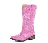 ROPER Femme Riley Botte de Western, Rose, 38.5 EU