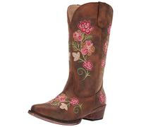 ROPER Femme Riley Floral Botte Tendance, Bronze, 41 EU Large