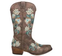 ROPER Femme Riley Floral Bottes Tendance, Marron, 39 EU Large