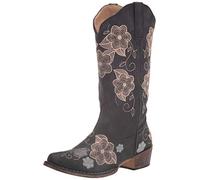 ROPER Femme Riley Flowers Botte de Western, Noir, 41 EU