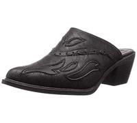 Roper Women's Rockstar Interlace Mule, Black, 9.5 B-Medium