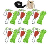 roperatchet Tie Down - Heavy Duty 6X Retractable Camping Ratchet Strap, Reflective Outdoor Rope For Securing Tent, Kayak, Canopy, Awning, Adjustable Tie Down Cord, Multi-Purpose Durable Outdoor Gear