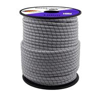 Ropes and More - Corde élastique en caoutchouc - 12 mm - Fabriqué en Allemagne - 10 m à 100 m - Blanc/noir - 30 m (Lfm) - Diamètre : 12 mm - Sans bobine