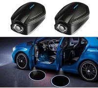 RoPox 2 Pièces Eclairage Porte Logo, HD Lumières de courtoisie pour Porte de Voiture, Éclairage LED Bienvenue Projection, lumière de Bienvenue de Porte, Chargement USB, adapté à 99% des Voitures