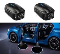 RoPox 2 Pièces Eclairage Porte Logo, HD Lumières de courtoisie pour Porte de Voiture, Éclairage LED Bienvenue Projection, lumière de Bienvenue de Porte, Chargement USB, adapté à 99% des Voitures