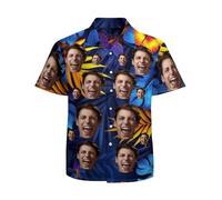 RoPox Chemises Hawaïenne Homme, Style Vacances Été, Chemise Hawaïenne Personnalisable avec Photo, Beach Party Fancy Dress Stag Do Shirts, pour Plage Vacances