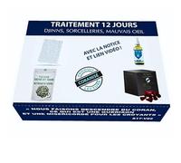 Roqya-Soins complet-12 Jours-Mauvais Oeil-Sorcellerie-Possession-Sounna-Coran-Djinn-Sihr-Blocage-Cauchemars-Feuille coranisée+Huile coranisée+Tisane de séné+encens coranisée-Notice