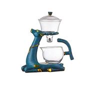 RORA Théière en verre semi-automatique rotative avec infuseur Lazy Kungfu (théière cerf)