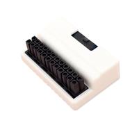 Rordigo ATX Adaptateur de prise d'alimentation 24 broches 90 degrés Carte mère Câble d'alimentation modulaire pour câble d'alimentation Blanc