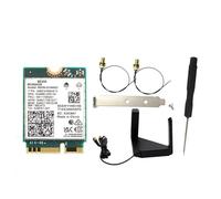 Rordigo BE200 BE200NGW WiFi 7 Kit Carte WiFi + Antenne BT 5.4 802.11AX Adaptateur Réseau sans Tri-Bande M.2 NGFF pour Accessoires de Remplacement Win10/11