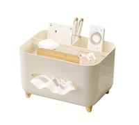Rordigo Boîte de rangement pour mouchoirs, boîte à mouchoirs multifonctionnelle, organisateur de table de nuit, C