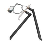 Rordigo Carte réseau Wi-Fi sans fil 2,4 G/5 G Bluetooth 4.0 PCI-E 1 x carte adaptateur WiFi de bureau double bande sans fil 2 antennes facile à installer et à utiliser