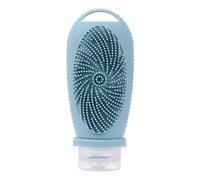 Rordigo Flacons compacts en silicone avec brosse nettoyante - Contenants portables pour shampooing et lotion, D