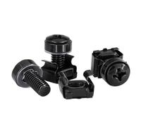 Rordigo Lot de 50 écrous et rondelles pour montage en rack M6 x 16 mm