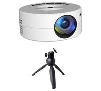 Rordigo Mini Projecteur LED Home Media Player Audio Projecteurs Portables avec Support de Projecteur Projection USB Même Écran Miroir Installation Facile -A