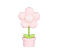 Rordigo Veilleuse en forme de fleur de dessin animé à piles, lampe de chevet pour chambre d'enfant, 1 pièce, rose