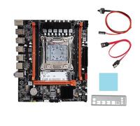 Rordigo X99H Carte mère de bureau + tampon thermique LGA2011-V3 B85 Puce DDR3X4 ECC Slot M.2 NVME PCI-E 3.0 X16 SATA3.0 Noir X99H PC de bureau PCB 1 Set