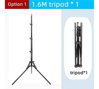 Roreta 160 Cm Trépied De Diffusion En Direct Type D'Atterrissage Caméra Ancre Selfie Cadre Lumineux Thermomètre En Métal Support Pour Téléphone.Option 1.
