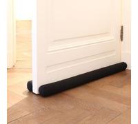 Rori Boudin de porte double 80 cm pour portes - protection Joint sol noir Butée traction contre le bruit et Draft Stopper rond Différentes tailles, (8089)