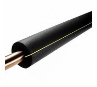 Rori Isolation de tuyau autocollante - 2 m de long, 9 mm d’épaisseur, Ø 51 mm, tuyau en mousse autocollante pour extérieur, isolation pour chauffage et plomberie