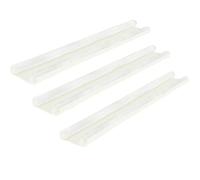 Rori Lot de 3 boudins de porte réglables - Blanc - 95 cm - Arrête-courants d'air en polyester