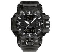 RORIOS Bracelet Militaire Homme Montre Électronique Sport Multifonction Quartz Double Affichage 50M Étanche