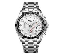 RORIOS Classique Montre Homme Quartz Analogique Montre Etanche Lumineuses Montres en Acier Inoxydable Bracelet Entreprise Montre