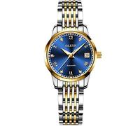 RORIOS Femme Automatique Remontoir Montre Lumineux Chiffres Romains Montre Bracelet en Acier Inoxydable Mode Etanche Mécanique Montre