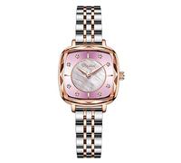 RORIOS Femme Montre Analogique Quartz Watches étoilé Diamant Simulé Acier Inoxydable Bracelet Mode Ladies Montre
