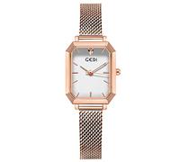 RORIOS Femme Montre Analogique Quartz Watches Square Dial Acier Inoxydable Montre Bracelet Élégant Femme Montre