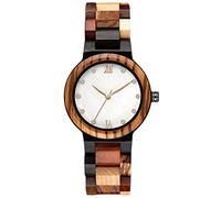 RORIOS Femmes Montre en Bois Analogique Quartz avec Bracelet en Bois Élégant Naturel Montres Mode Montre pour Dames Femmes